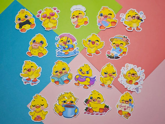 Einzelsticker - Süße Enten