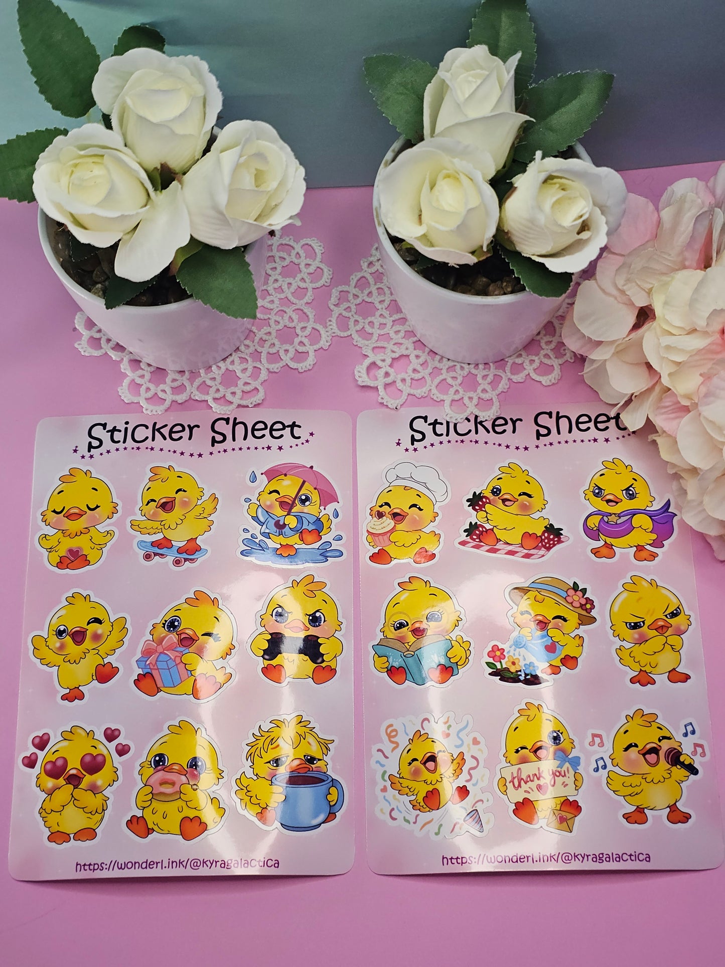 Enten Sticker Set - 2 Bögen
