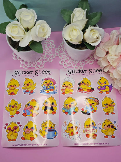Enten Sticker Set - 2 Bögen
