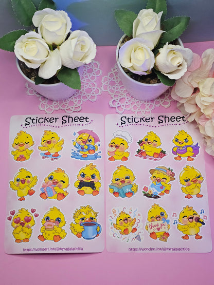 Enten Sticker Set - 2 Bögen