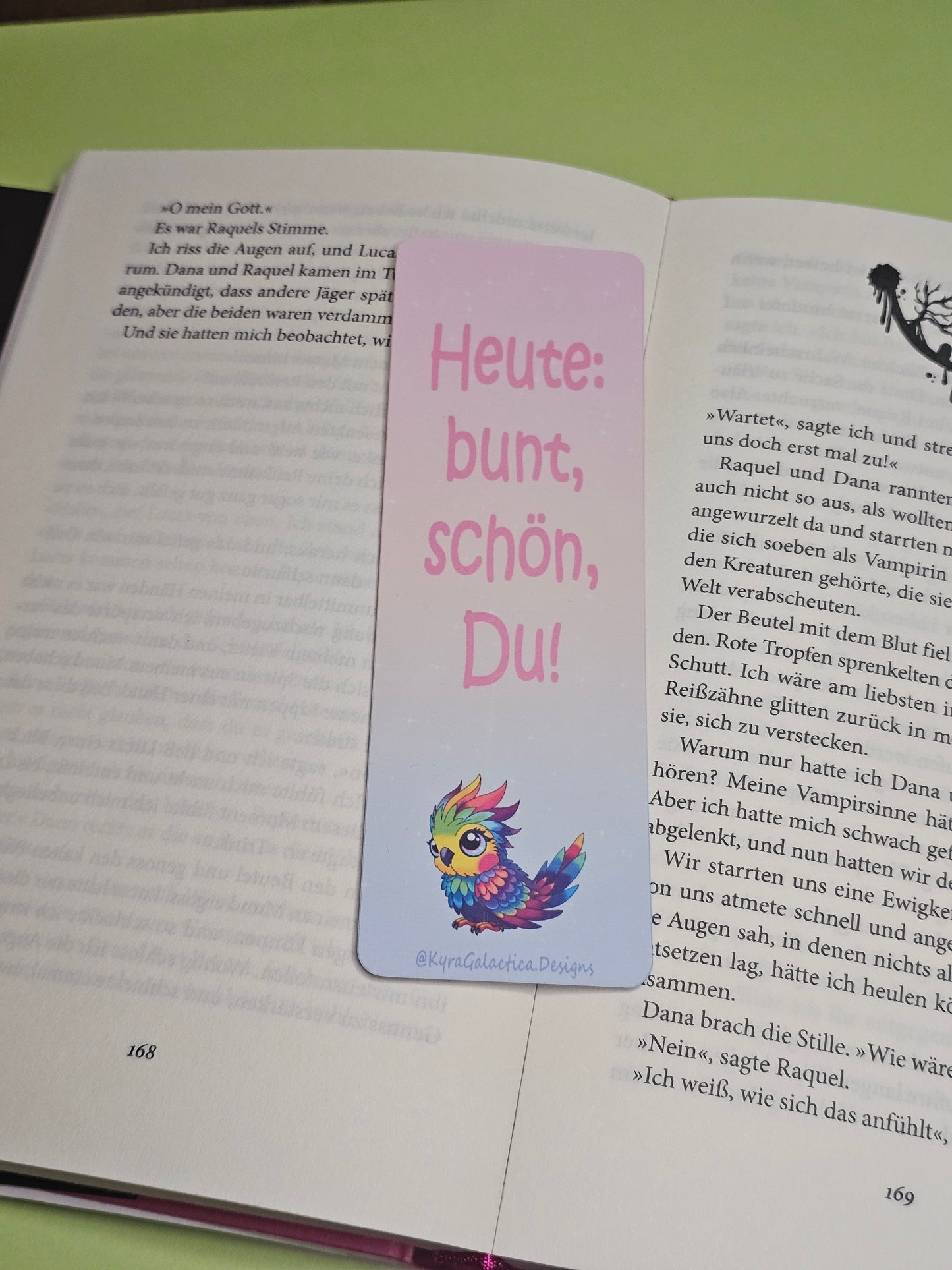 Leuchten & Identität - Lesezeichen - beidseitig bedruckt