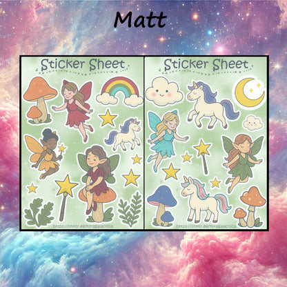 Magical Fairy World Sticker Set – 2 Sheets