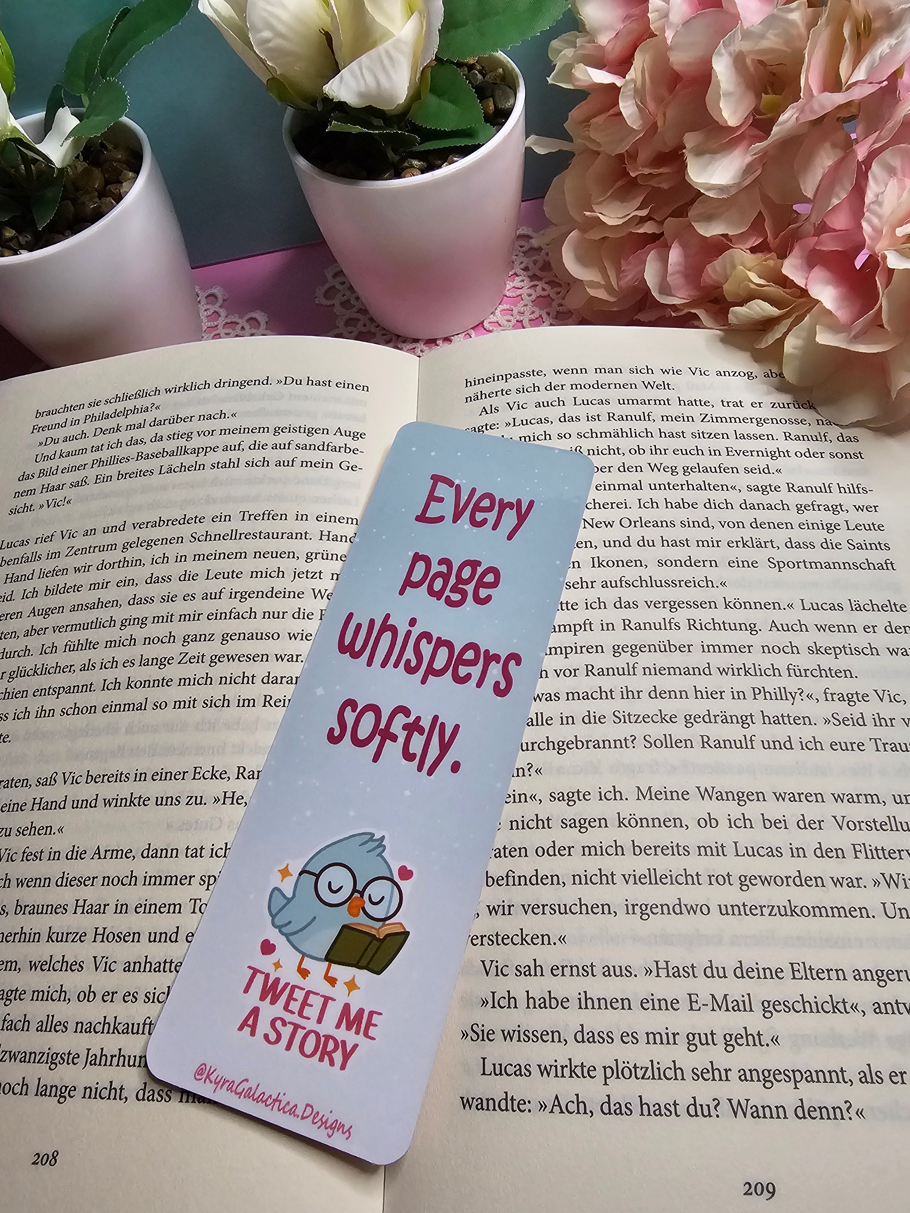 Mind and Story - Bookmark - printed on both sides