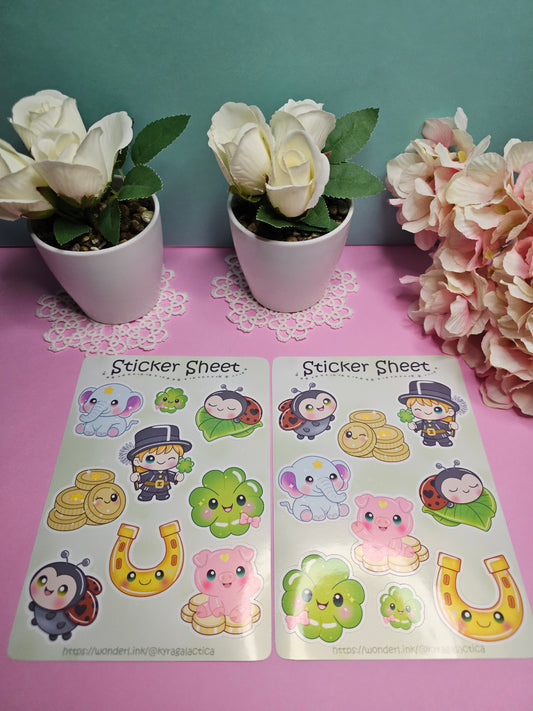 Glücksbringer Sticker Set - 2 Bögen - New Beginnings 2026