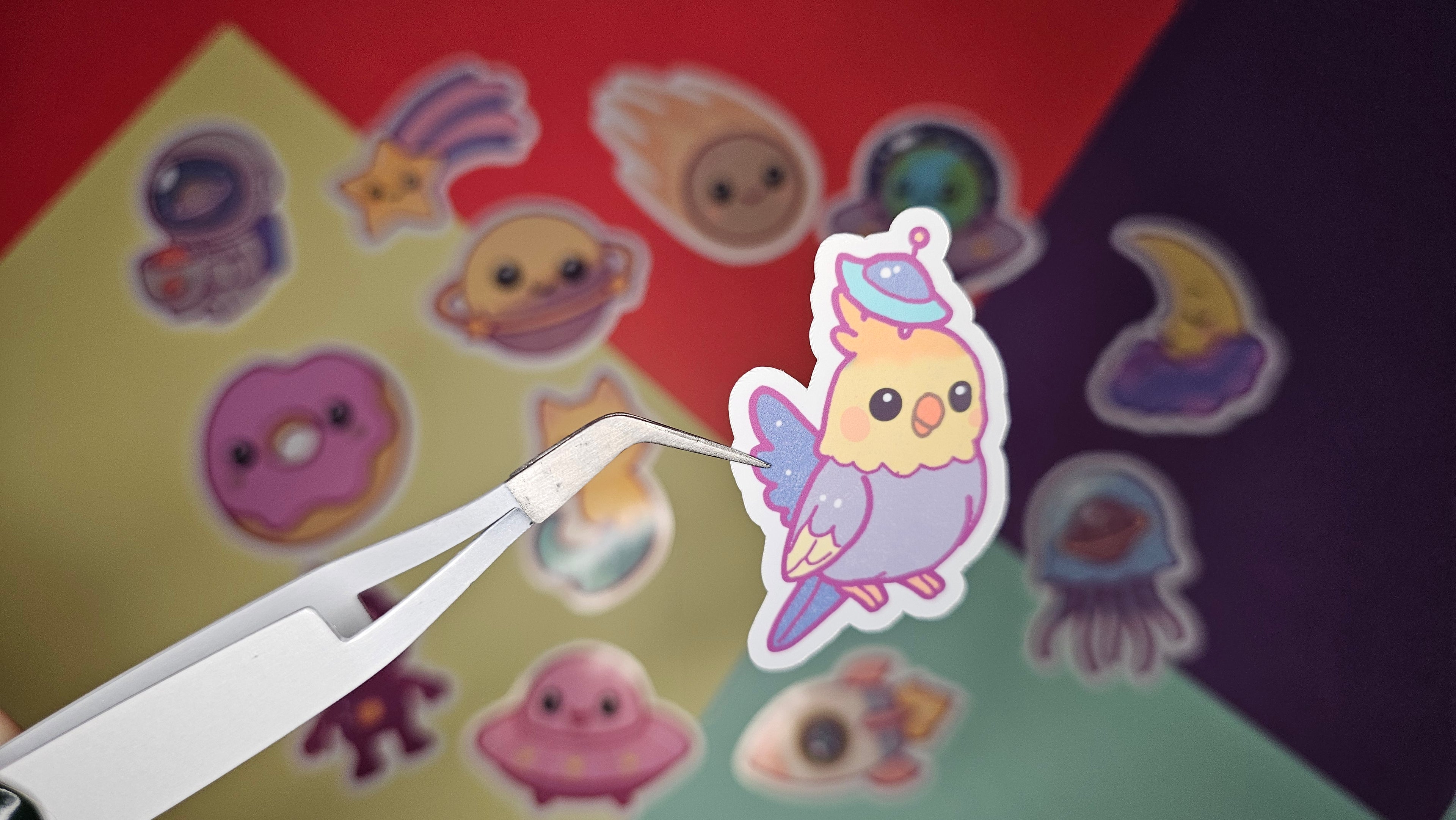 Single Sticker – Galactic Cutie Collection in pink