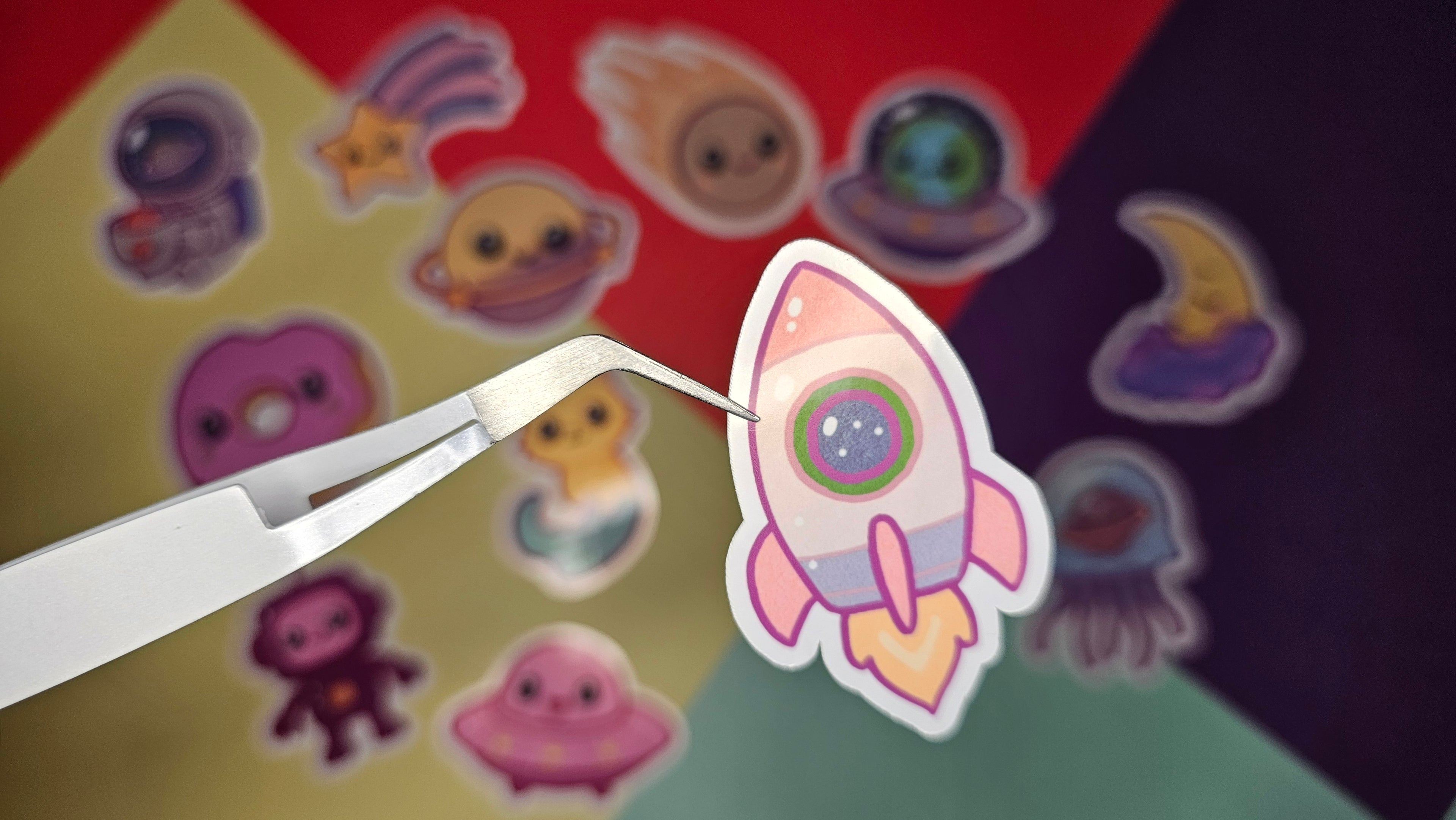 Single Sticker – Galactic Cutie Collection in pink