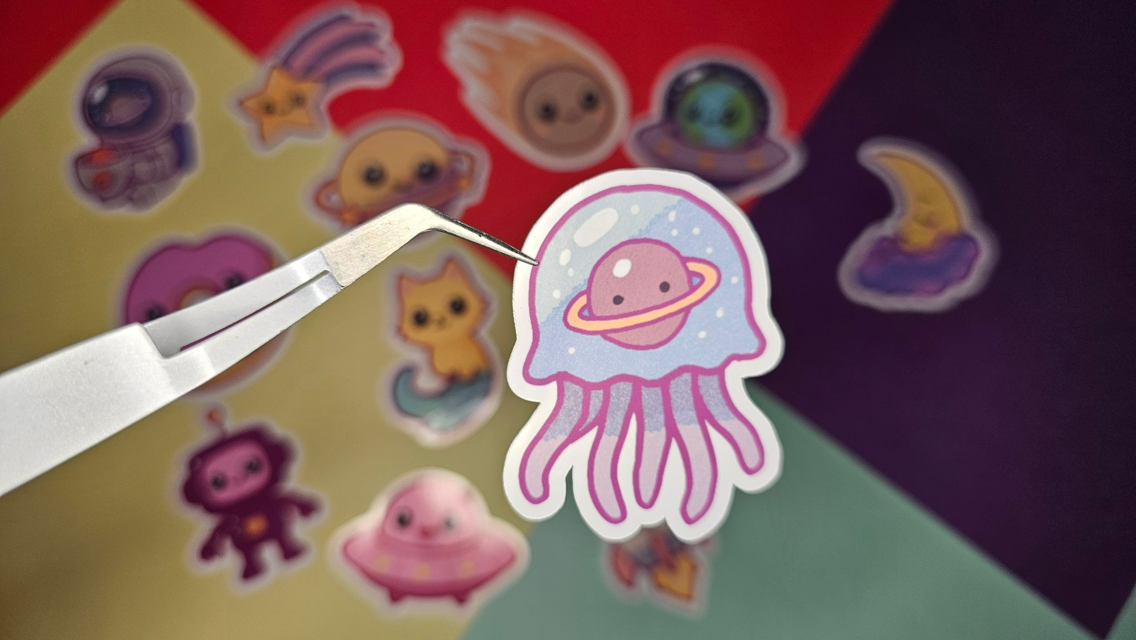 Single Sticker – Galactic Cutie Collection in pink