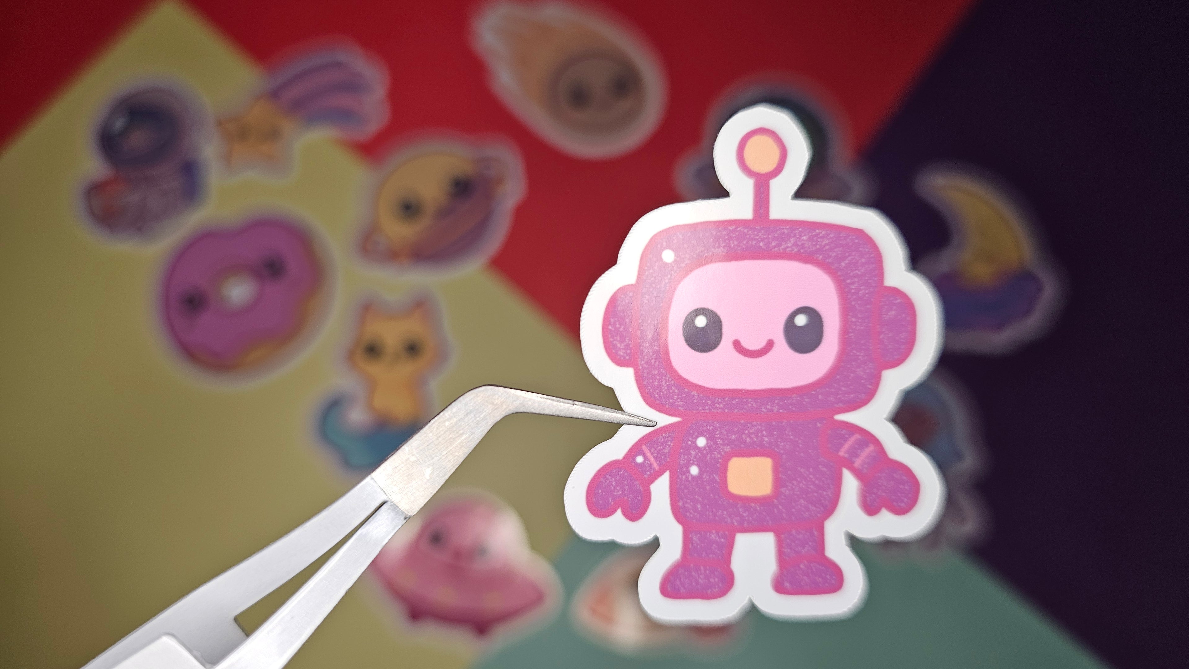 Single Sticker – Galactic Cutie Collection in pink