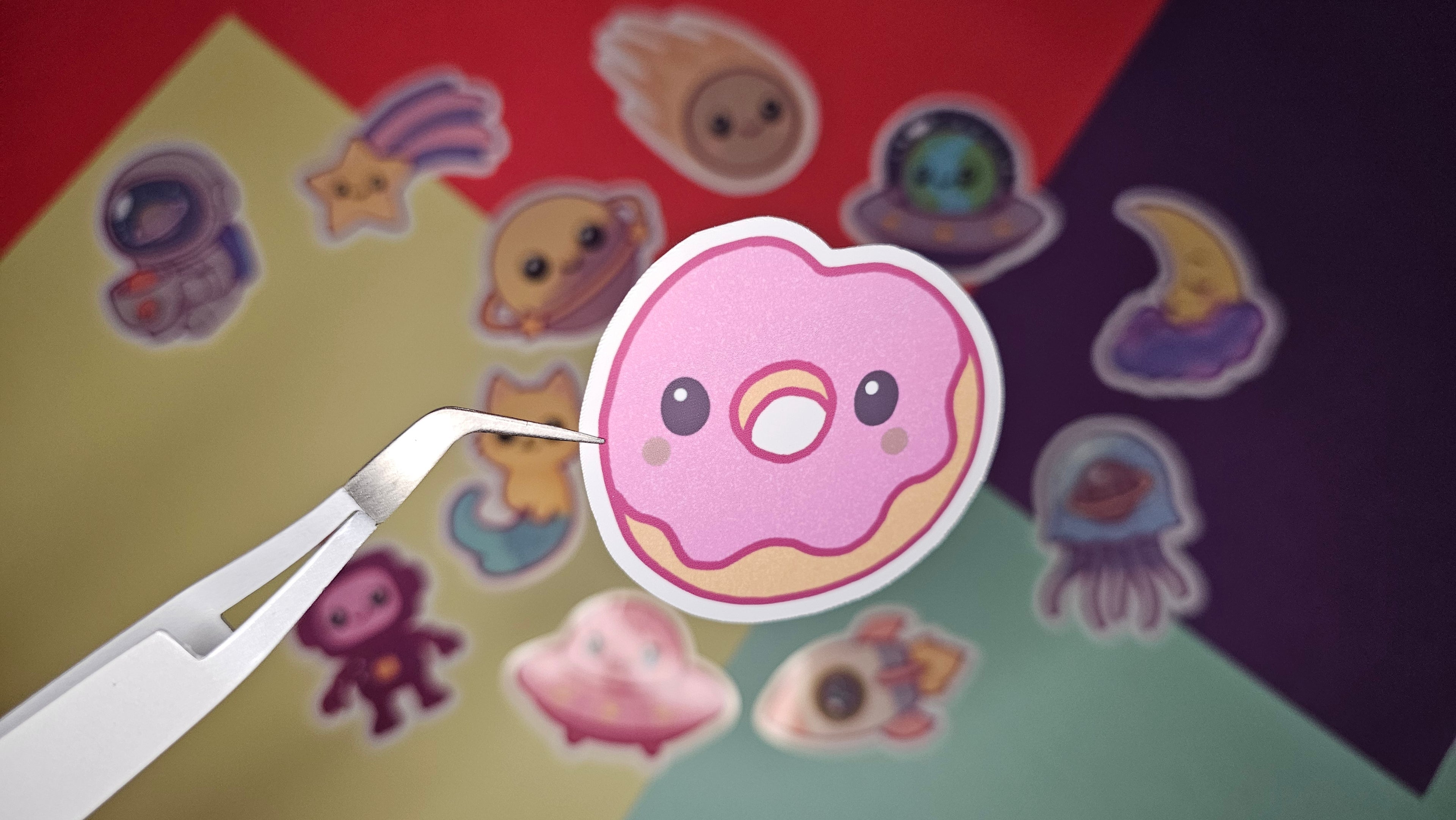 Single Sticker – Galactic Cutie Collection in pink