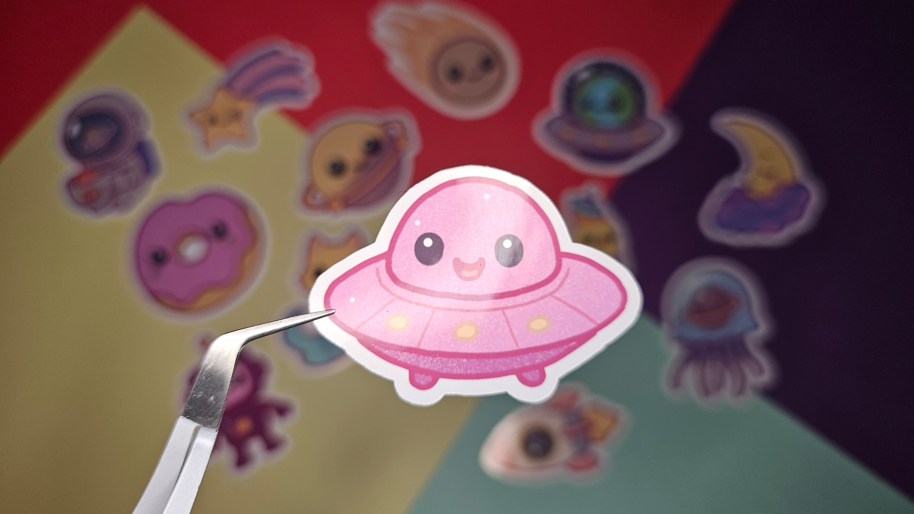 Single Sticker – Galactic Cutie Collection in pink