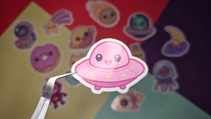 Single sticker – Galactic in pink