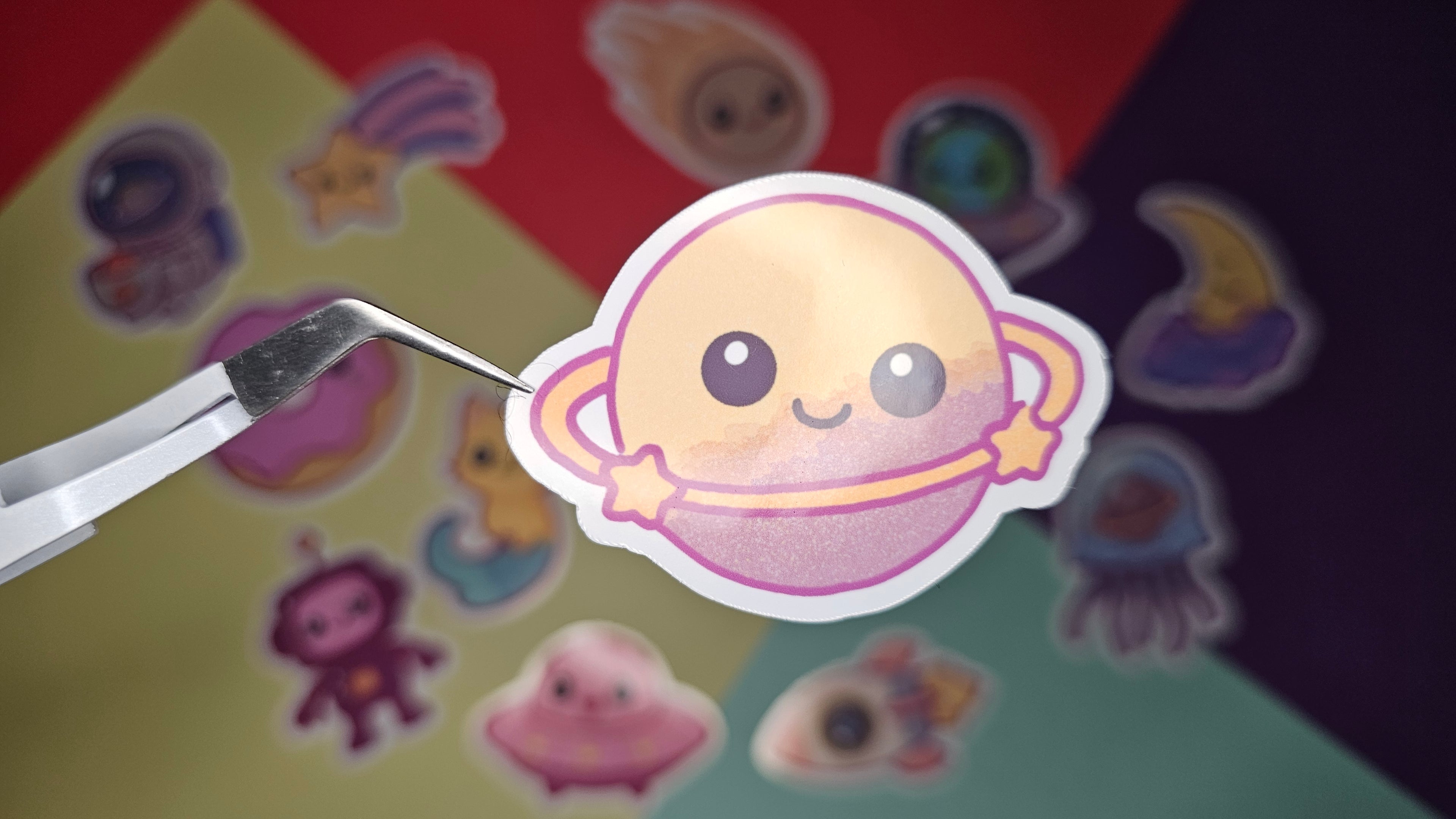 Single Sticker – Galactic Cutie Collection in pink