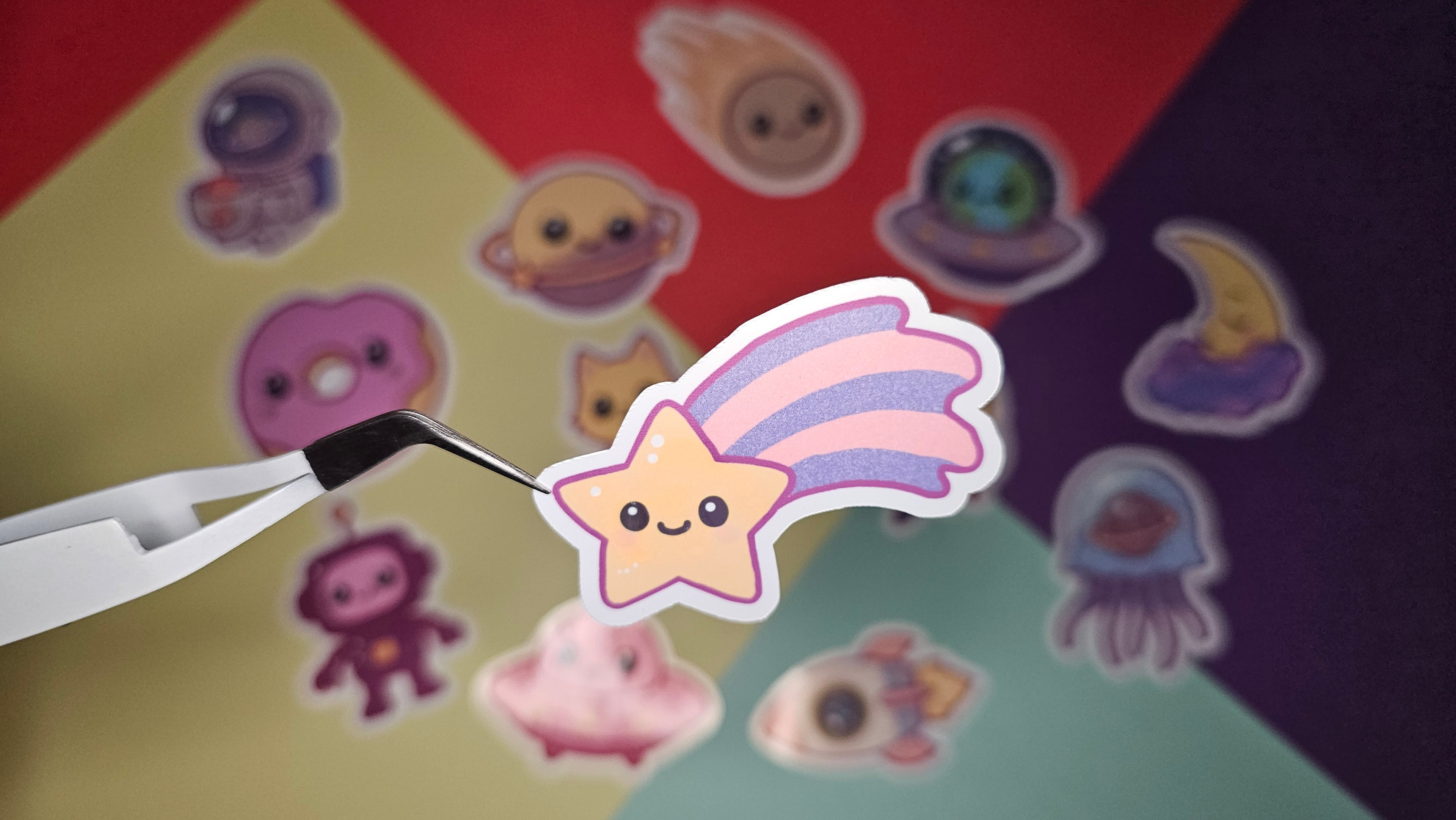 Single Sticker – Galactic Cutie Collection in pink