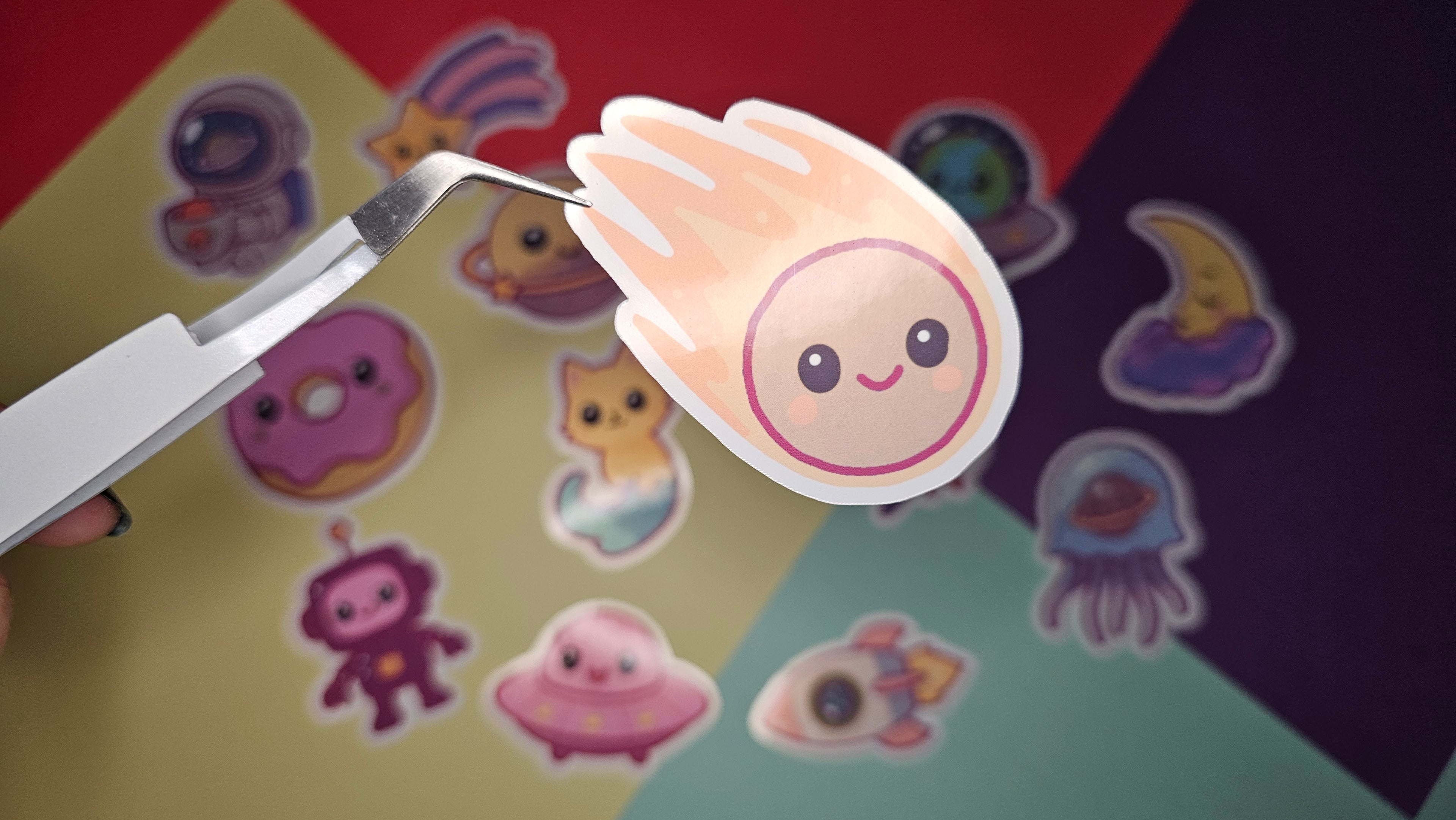 Single Sticker – Galactic Cutie Collection in pink
