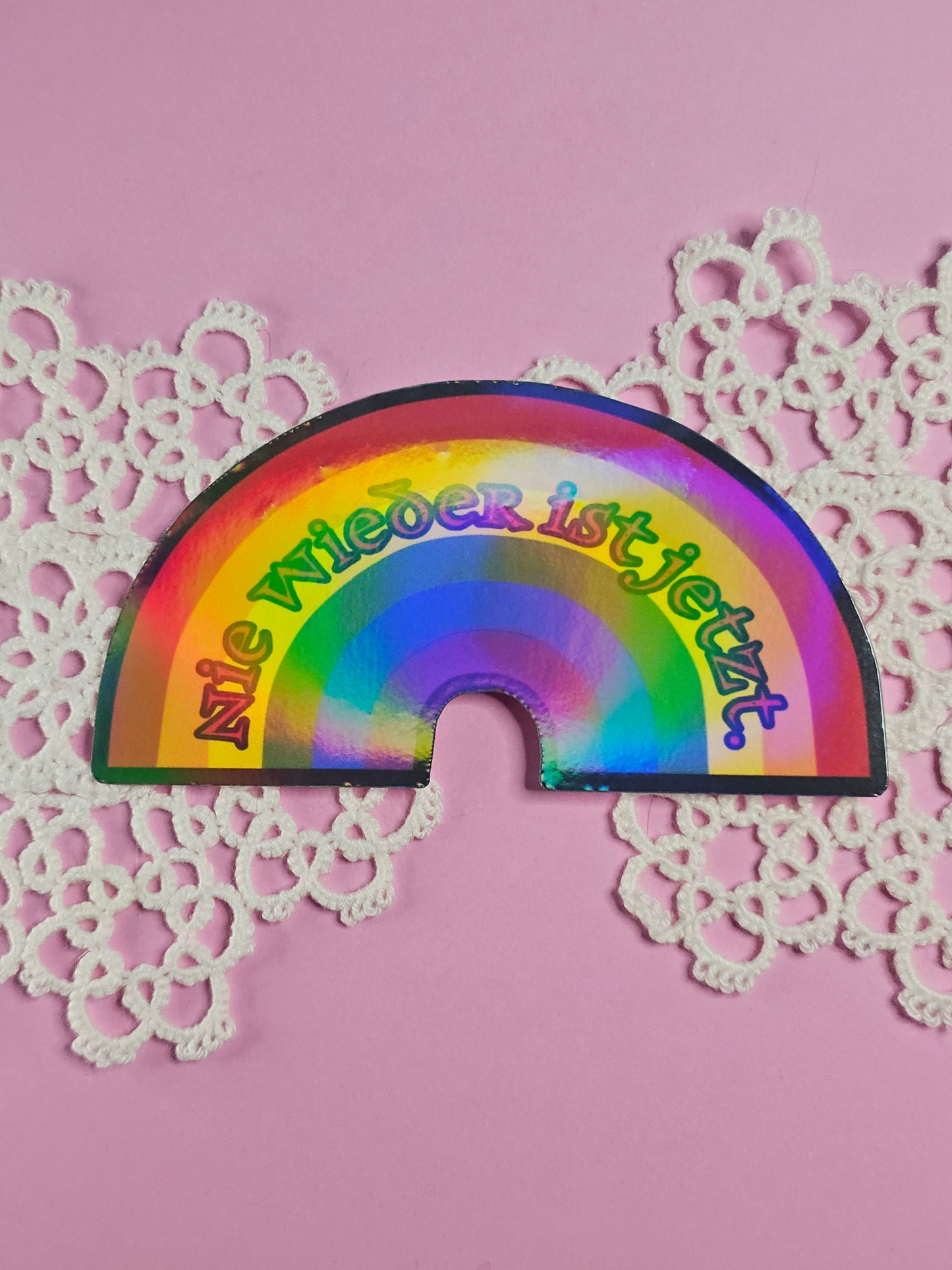 Einzelsticker - Regenbogen „Nie wieder ist jetzt“
