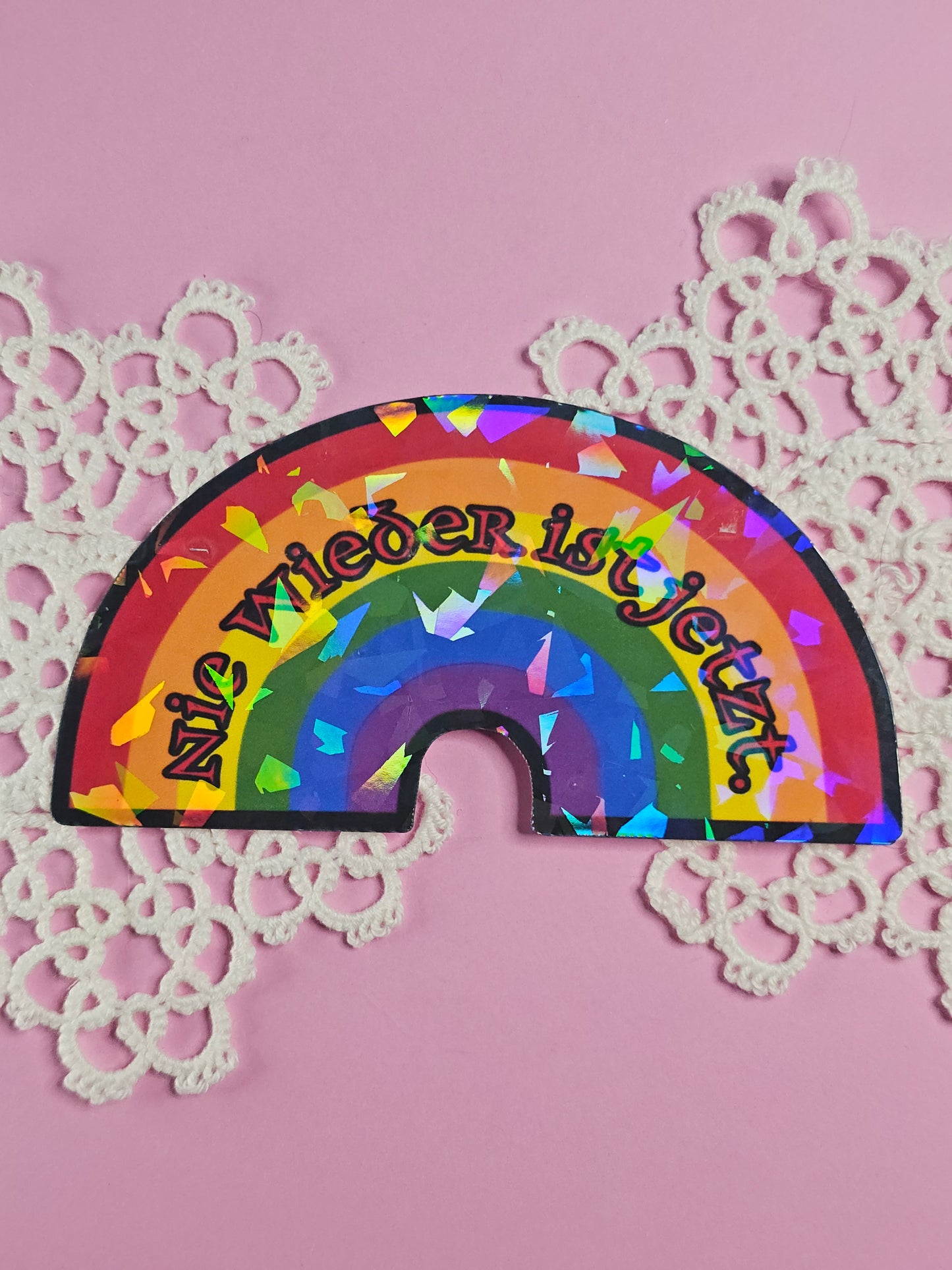 Einzelsticker - Regenbogen „Nie wieder ist jetzt“