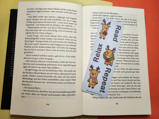 Rentier - Lesezeichen - beidseitig bedruckt