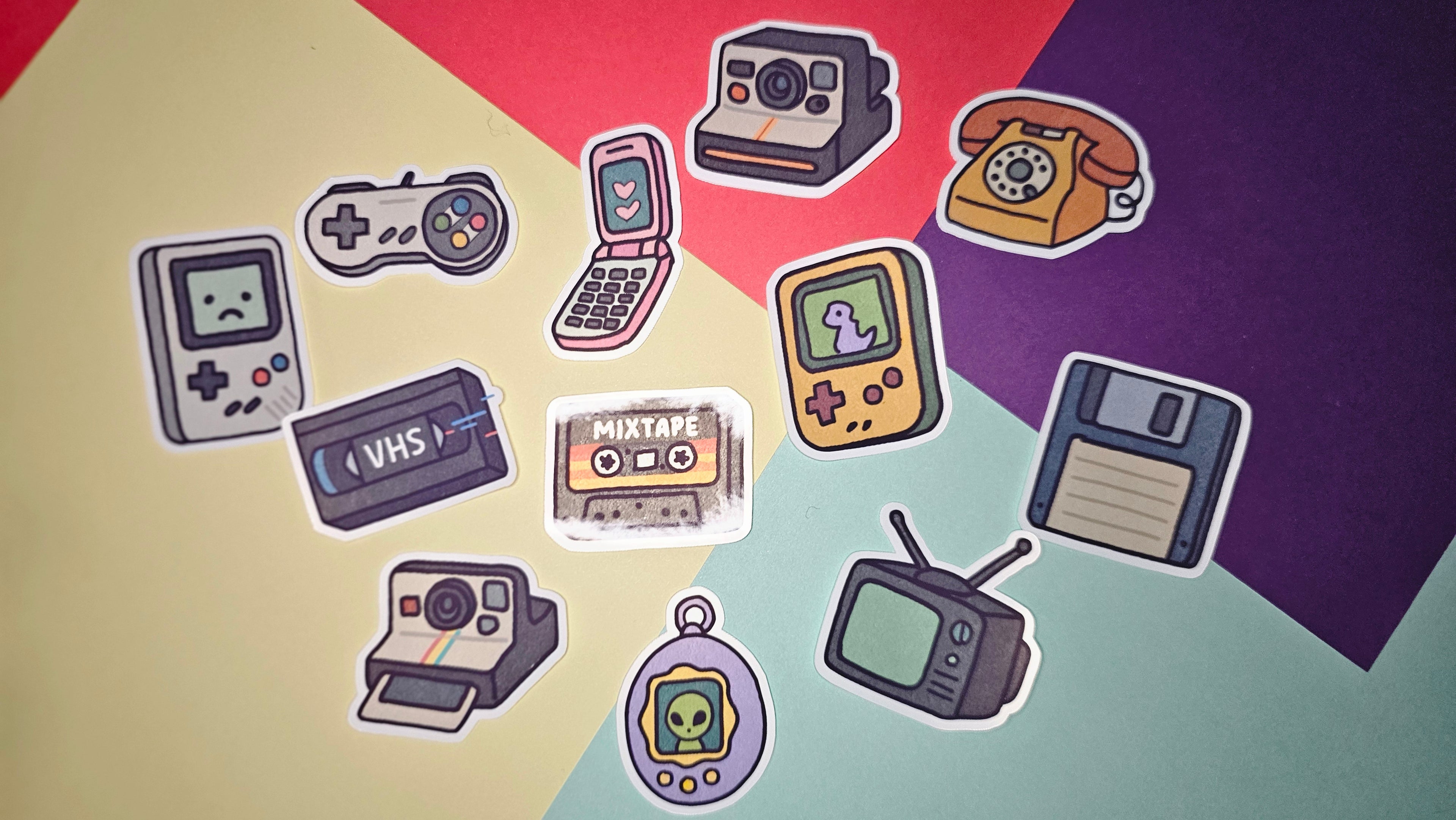 Single Sticker - Retro Tech Nostalgia Collection