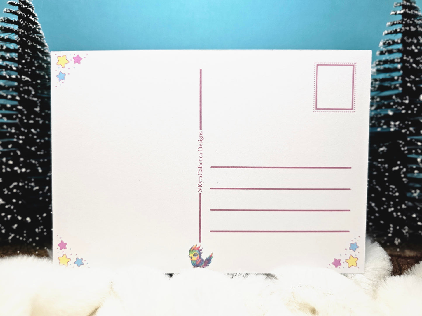 Weihnachtspostkarte –  „Winter Blessings“