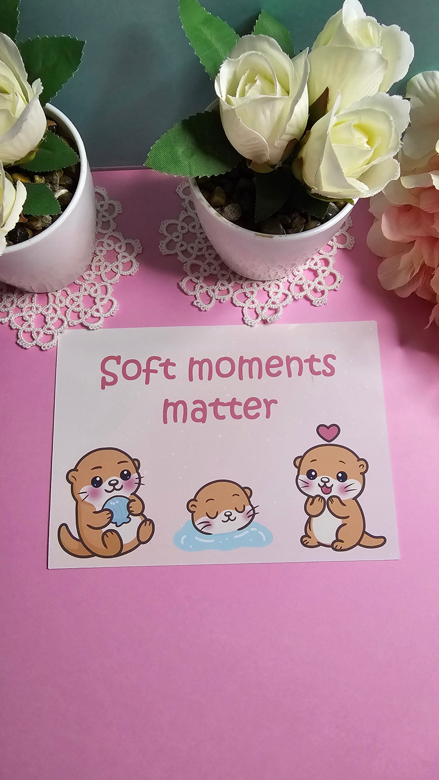 Otter Postkarte – Sanfte Glücksmomente