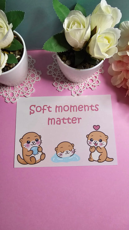 Otter Postkarte – Sanfte Glücksmomente