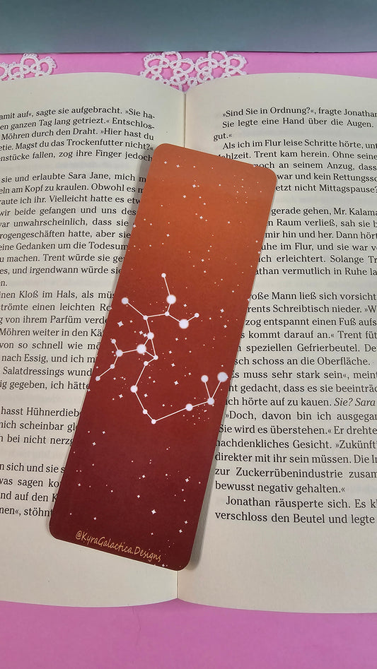 Schütze - Lesezeichen - beidseitig bedruckt