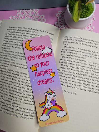Rainbow Wishes - Lesezeichen - beidseitig bedruckt