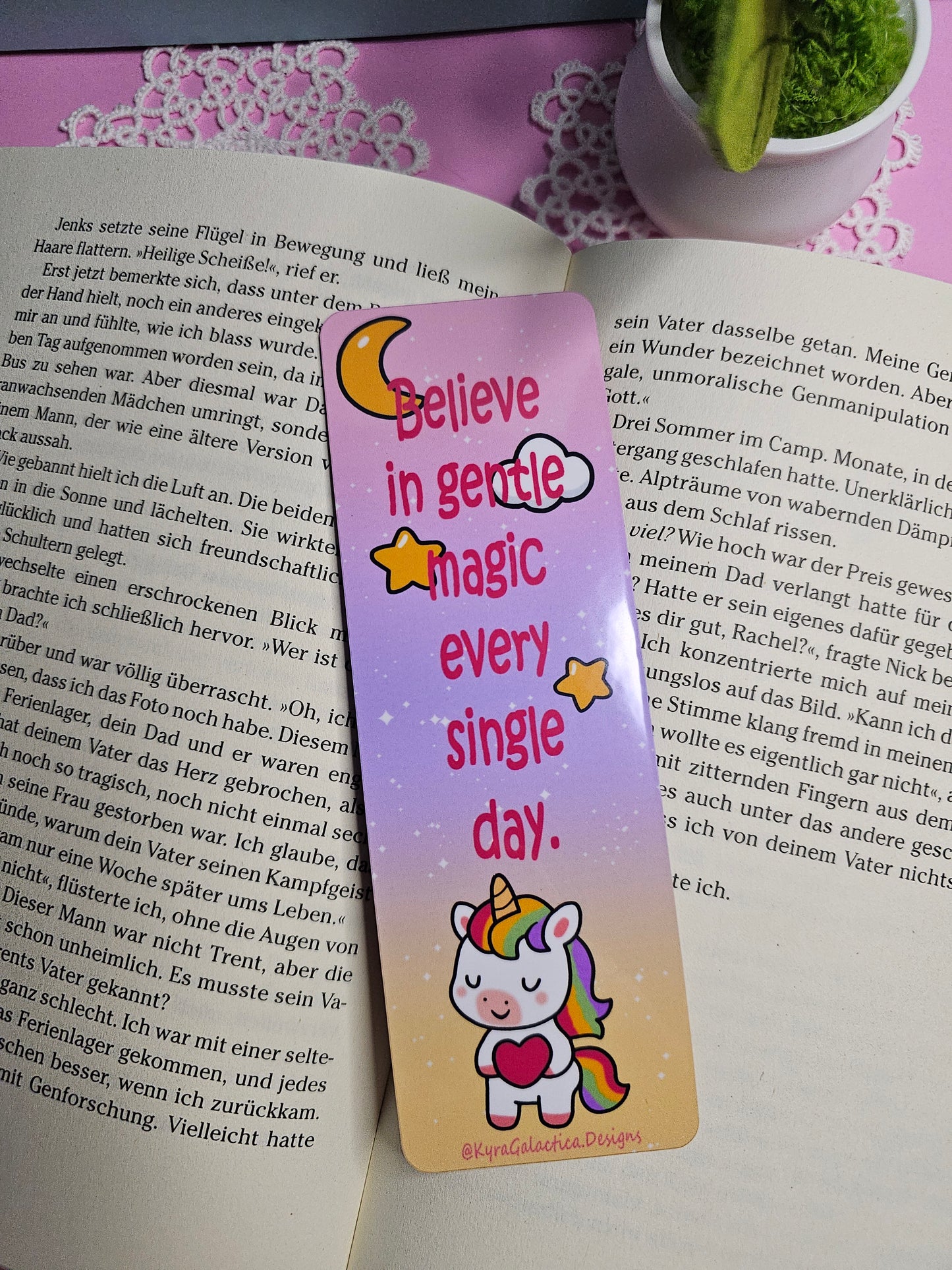 Rainbow Wishes - Lesezeichen - beidseitig bedruckt