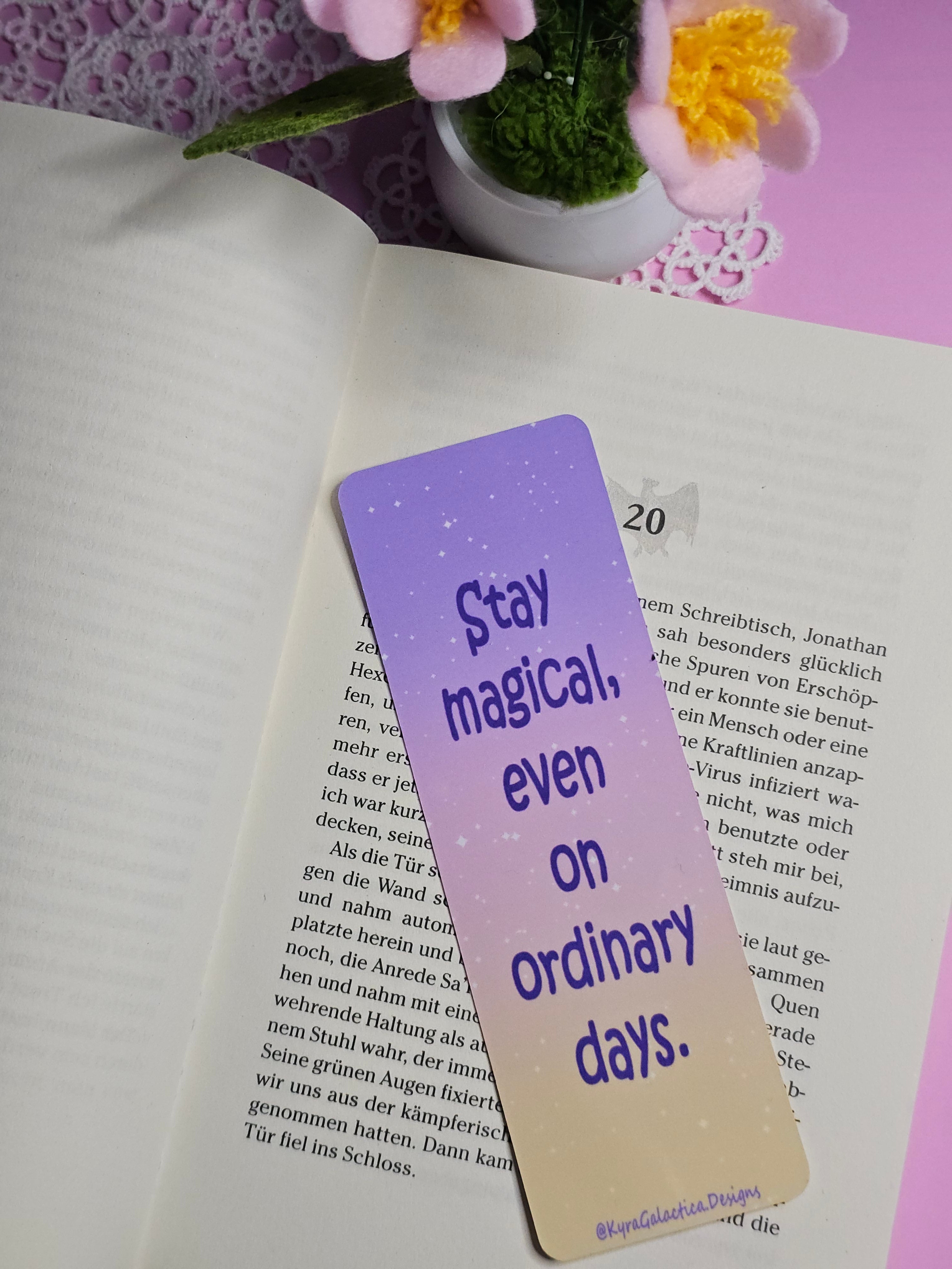 Galaxy Donuts - Bookmark - double-sided print