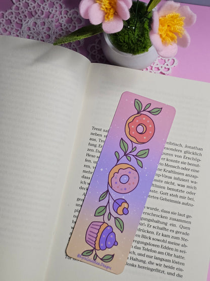 Donuts & Cupcake Garden - Lesezeichen - beidseitig bedruckt