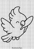 Ausmalbilder - Tropische Vögel
