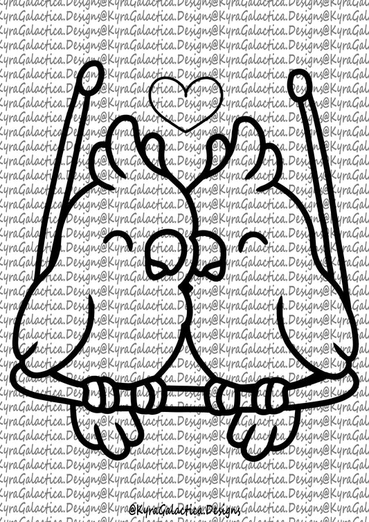 Ausmalbilder - Tropische Vögel