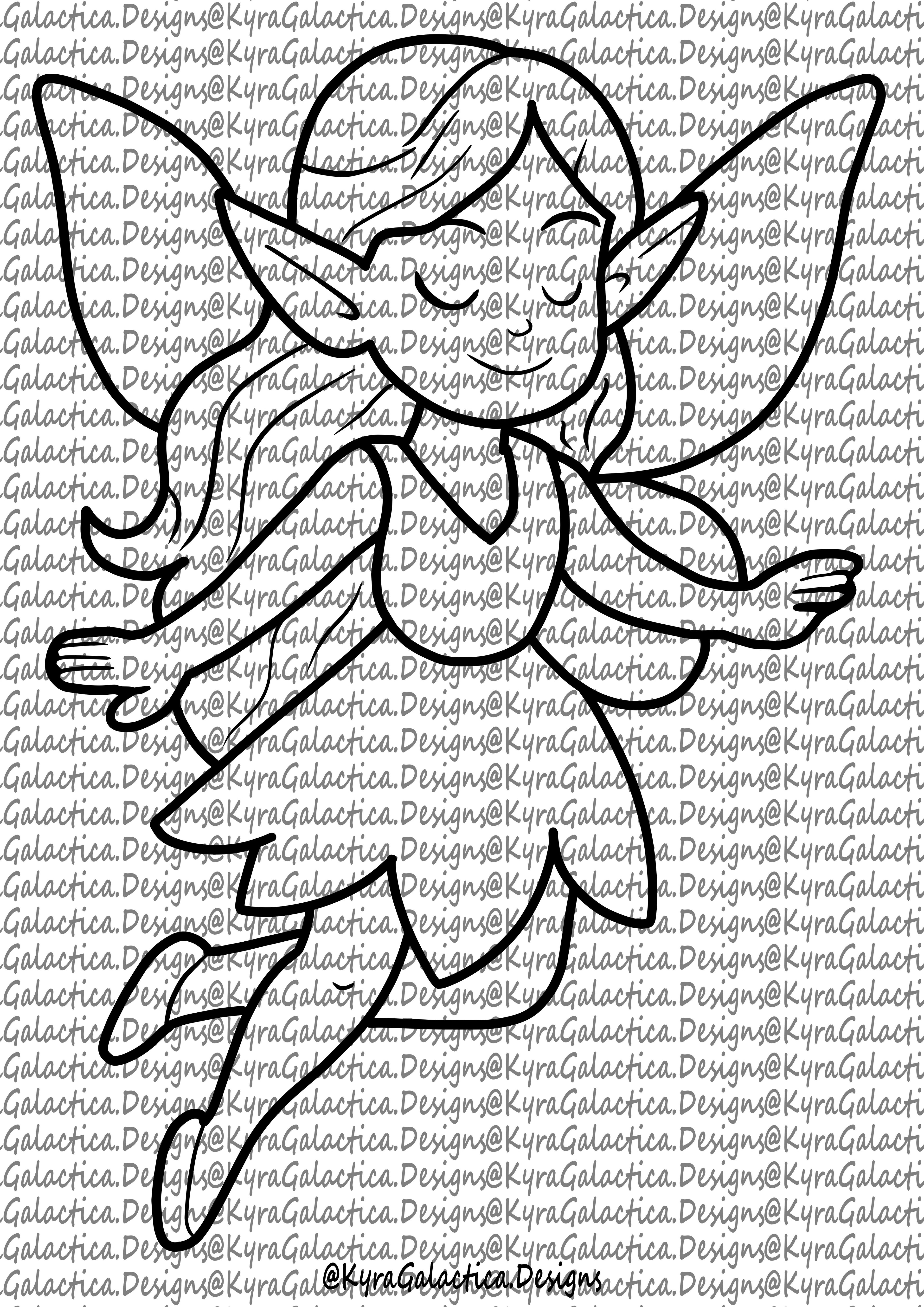 Coloring pages - Magical Fairy World