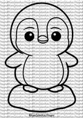Ausmalbilder - Pinguine