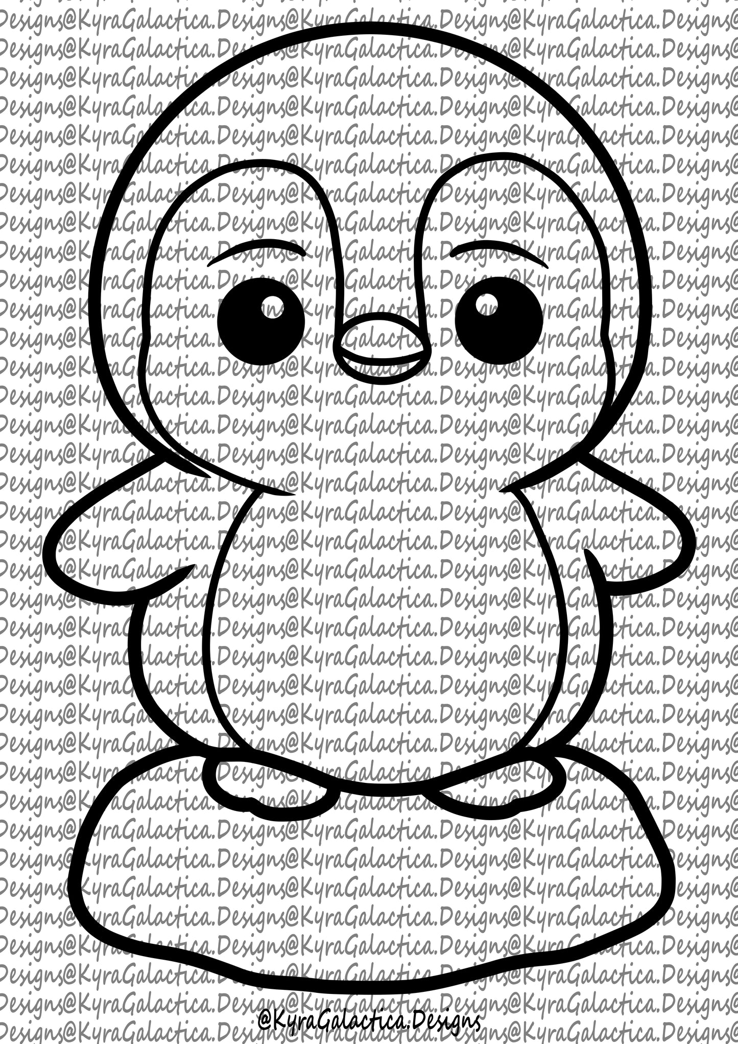 Ausmalbilder - Pinguine