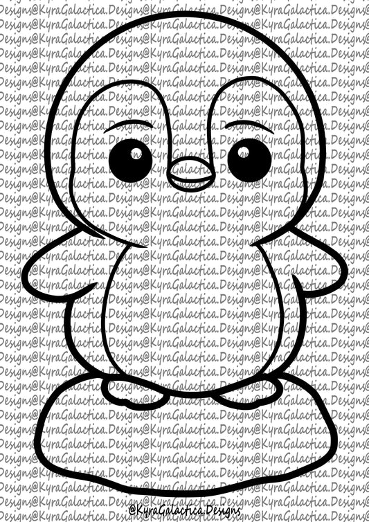 Ausmalbilder - Pinguine