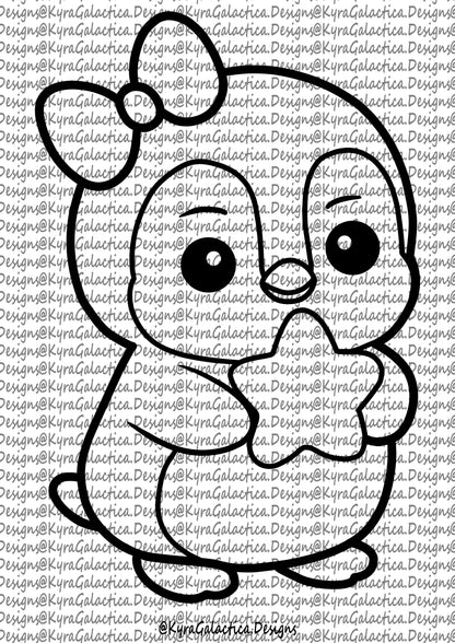 Ausmalbilder - Pinguine