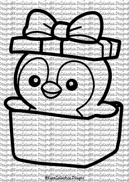 Ausmalbilder - Pinguine