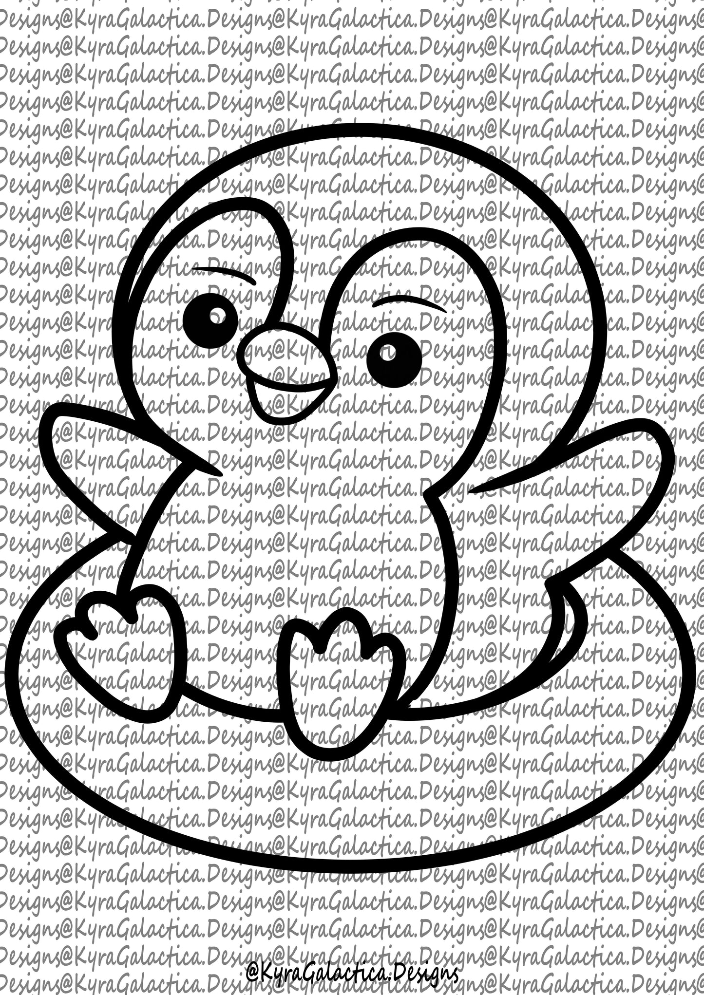 Ausmalbilder - Pinguine