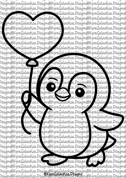 Ausmalbilder - Pinguine