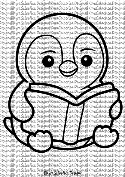 Ausmalbilder - Pinguine