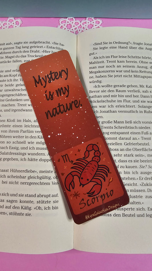 Skorpion - Lesezeichen - beidseitig bedruckt