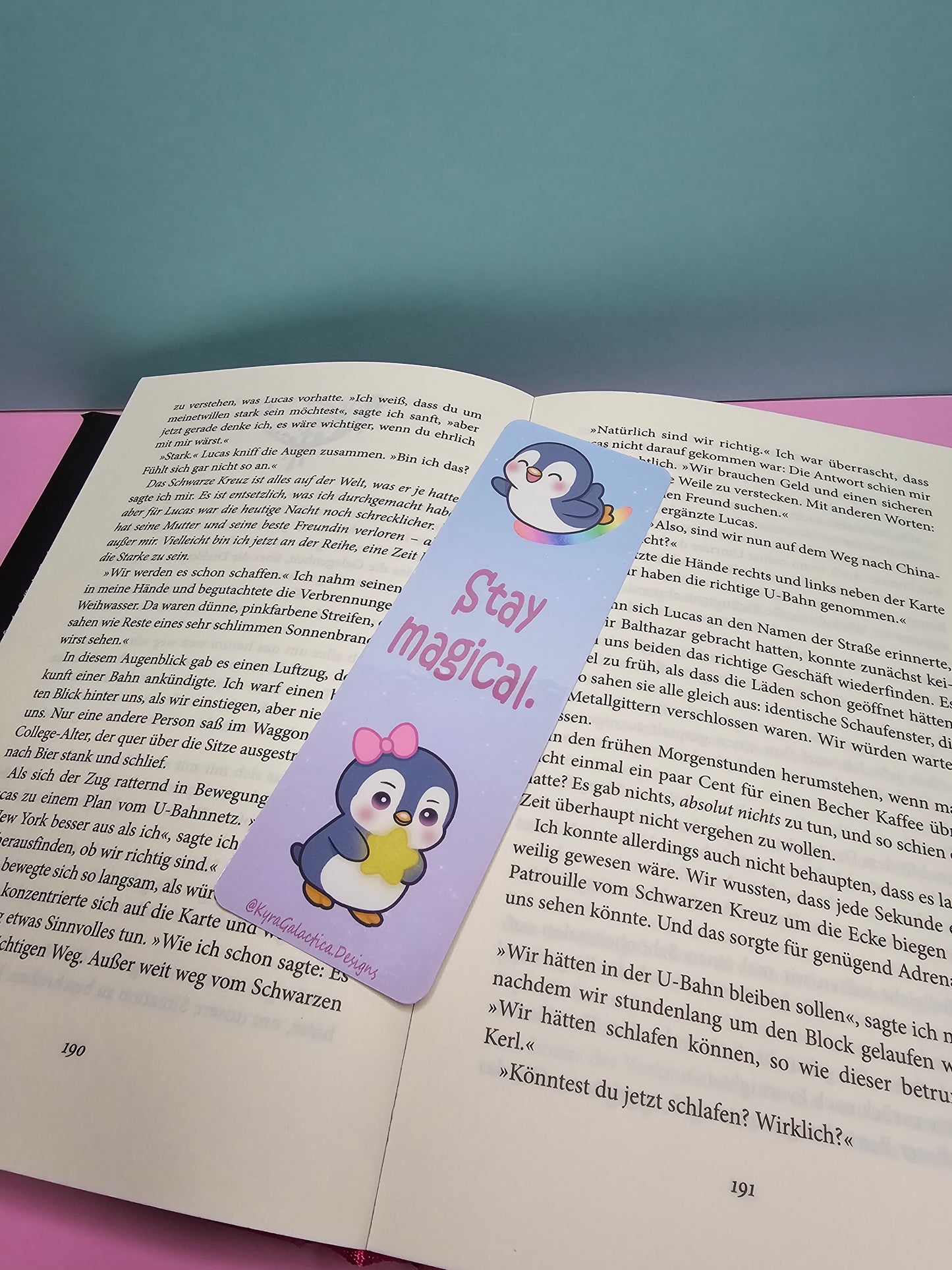 Stay Magical | Wonder Lives Inside You | Pinguin - Lesezeichen - beidseitig bedruckt