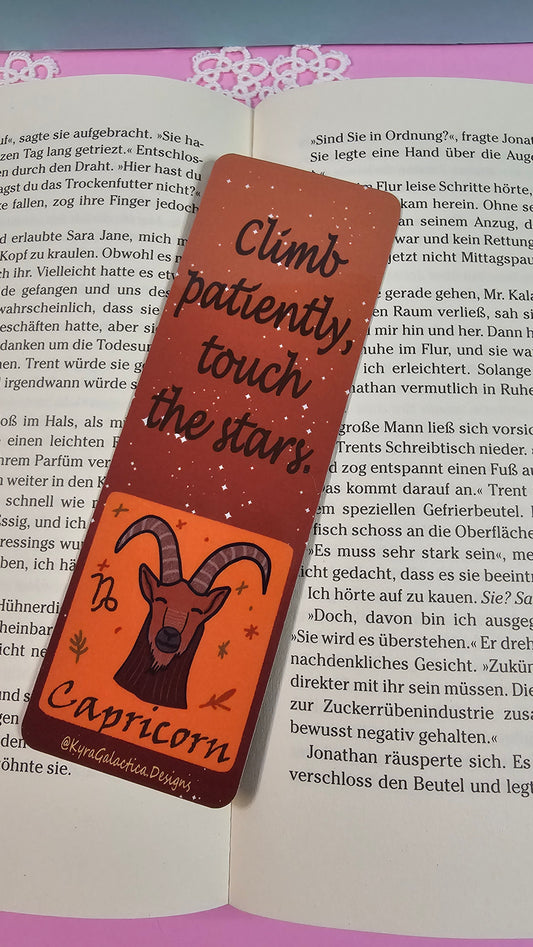 Steinbock - Lesezeichen - beidseitig bedruckt