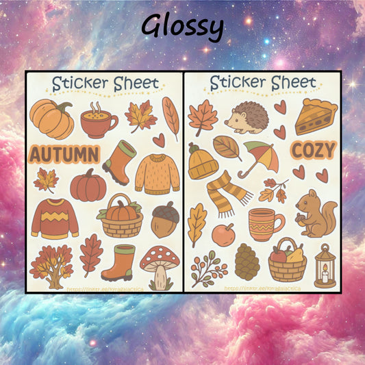Autumn Sticker Set – 2 sheets