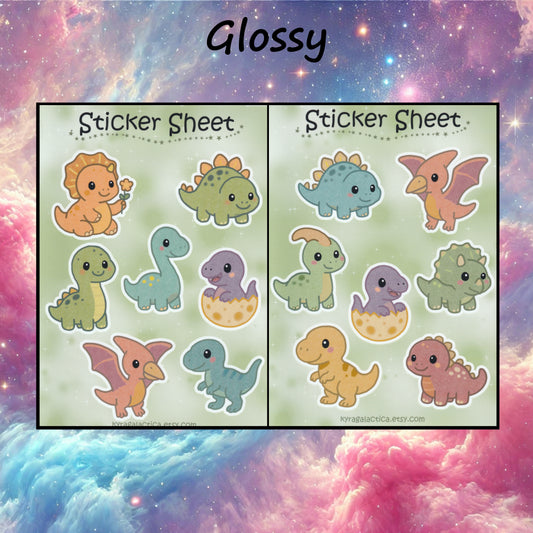 Dinosaur Sticker Set - 2 Sheets