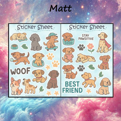 Dog Sticker Set - 2 Sheets