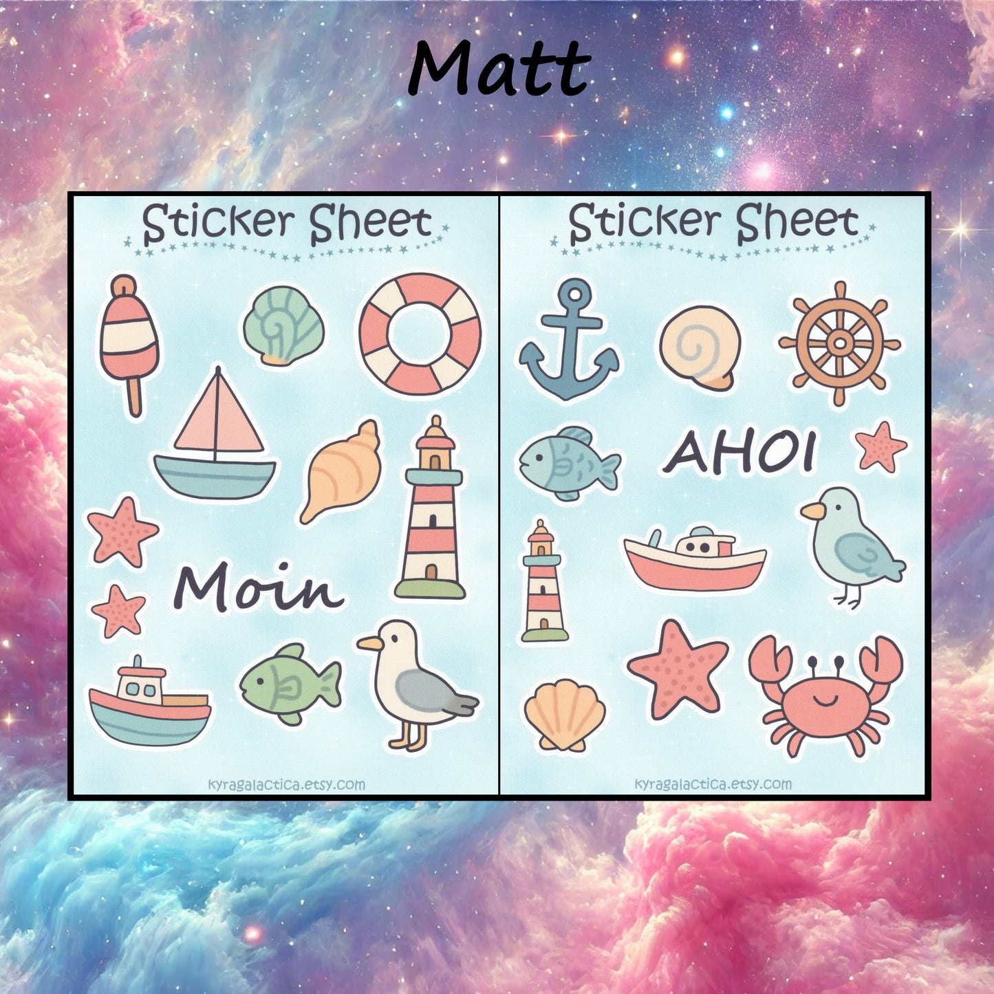 Maritime Sticker Set – 2 sheets