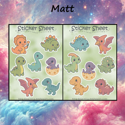 Dinosaur Sticker Set - 2 Sheets
