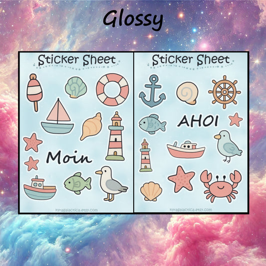 Maritime Sticker Set – 2 sheets